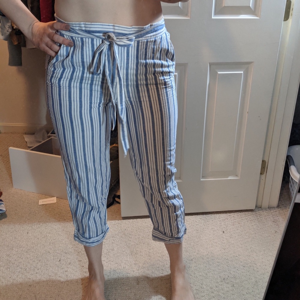 Zara striped pants